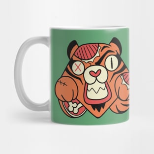 Cute Zombie Tiger // Funny Halloween Animals Mug